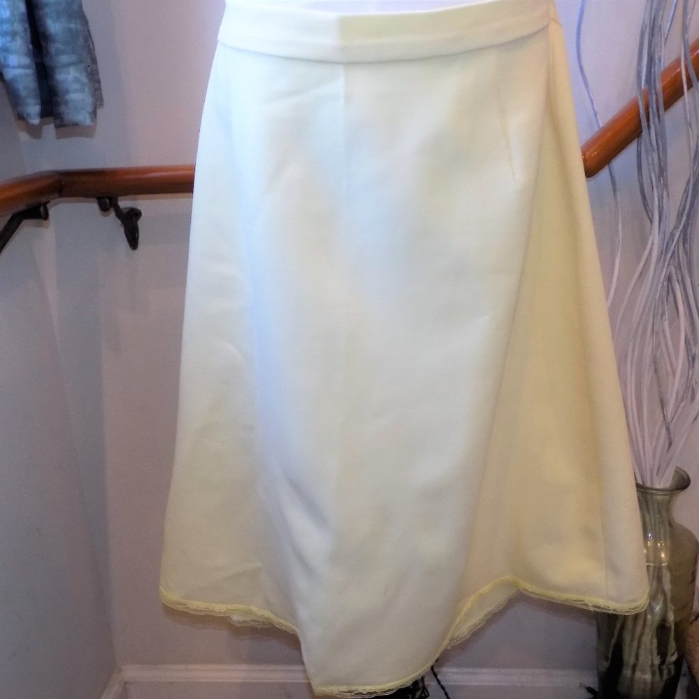 Pale Yellow Skirt Plus Size 1X/XXL